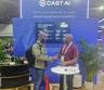 Antarr Byrd networking at the Cast AI booth during KubeCon North America 2025 in Atlanta